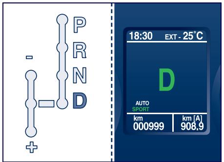 Maserati Quattroporte (2008-2012) - Fonctionnement automatique (AUTO) - 1