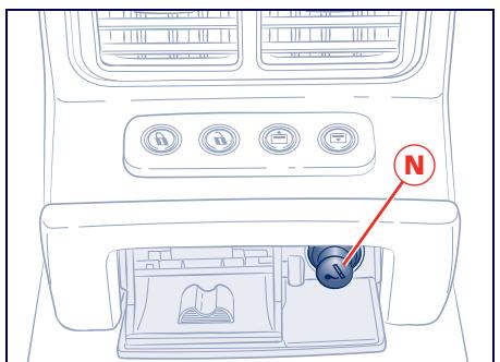Maserati Quattroporte (2008-2012) - Porte-boissons sur le tunnel - 1