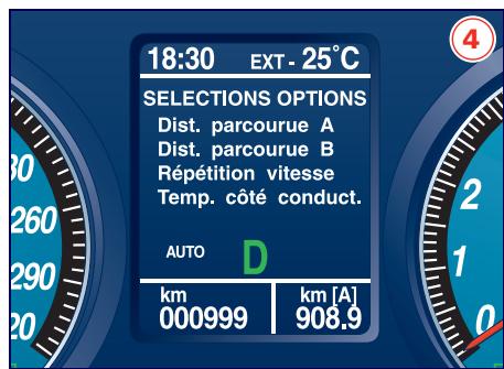 Maserati Quattroporte (2008-2012) - Page d'écran calibrage TPMS - 2