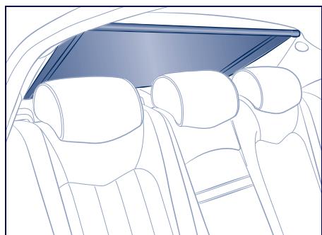 Maserati Quattroporte (2008-2012) - Rideau pare-soileil lunette - 3
