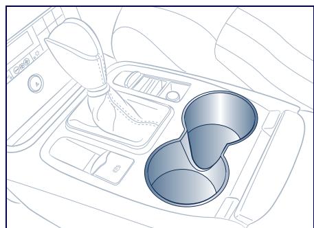 Maserati Quattroporte (2008-2012) - Porte-boissons sur le tunnel - 2