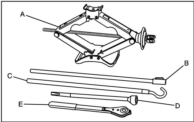 CHEVROLET Express (2008) - Dépose du pneu de secours et des outils - 3