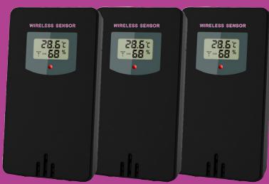 OPTEX 990045 - Station météo radio contrôlée avec 3 sondes - 3
