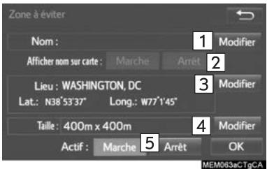 TOYOTA Tacoma N300 (2016) - Modification des ZONES à éviter - 1