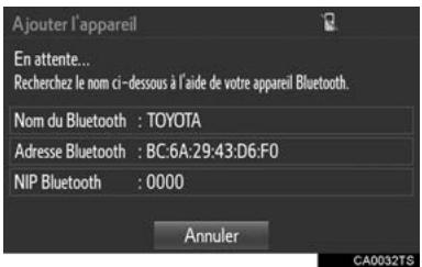 TOYOTA Tacoma N300 (2016) - Déclaration d'un appareil bluetooth® - 1