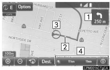 TOYOTA Tacoma N300 (2016) - Écran de guidage sur itinéraire - 1