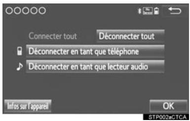 TOYOTA Tacoma N300 (2016) - Modification des informations d'un appareil bluetooth® - 1