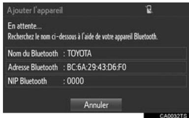 TOYOTA Tacoma N300 (2016) - Declaration d'un téléphone bluetooth® pour la première fois - 2