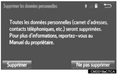 TOYOTA Tacoma N300 (2016) - Suppression des données personnelles - 1
