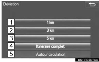 TOYOTA Tacoma N300 (2016) - Selection du type d'itinéraire - 2