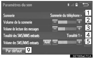 TOYOTA Tacoma N300 (2016) - Écran “paramètres du son - 1