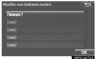 TOYOTA Tacoma N300 (2016) - Modification des itinéraires personnels - 1