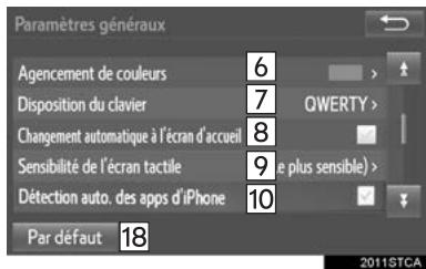 TOYOTA Tacoma N300 (2016) - Écran des paramètres généraux - 2
