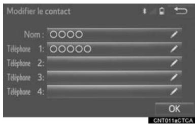 TOYOTA Tacoma N300 (2016) - Modification des données de contact - 1