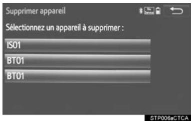 TOYOTA Tacoma N300 (2016) - Suppression d'un appareil bluetooth® - 1