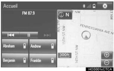 TOYOTA Tacoma N300 (2016) - Utilisation de l'écran "accueil - 1