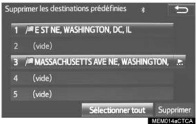 TOYOTA Tacoma N300 (2016) - Suppression des destinations préselectionnées - 1