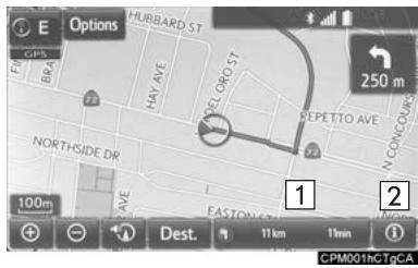 TOYOTA Tacoma N300 (2016) - Modification de la BARRE des informations d'itinéraire - 1