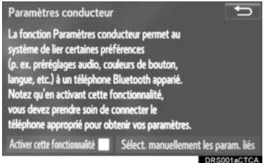 TOYOTA Tacoma N300 (2016) - Selection manuelle des paramétres liés - 1