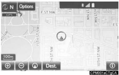 TOYOTA Tacoma N300 (2016) - Vérifiez que la carte est affichée à la position actuelle. - 1
