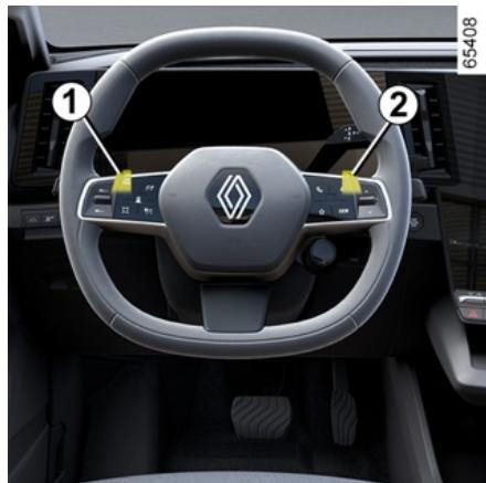 RENAULT Megane E-Tech 5 (2021) - Palettes de changement de freinage régénératif 1 et 2 - 1