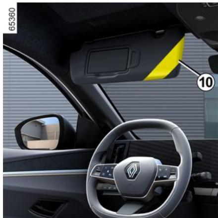 RENAULT Megane E-Tech 5 (2021) - Rangement pare-soileil 10 - 1