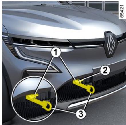 RENAULT Megane E-Tech 5 (2021) - Accès aux points de remorquage - 3