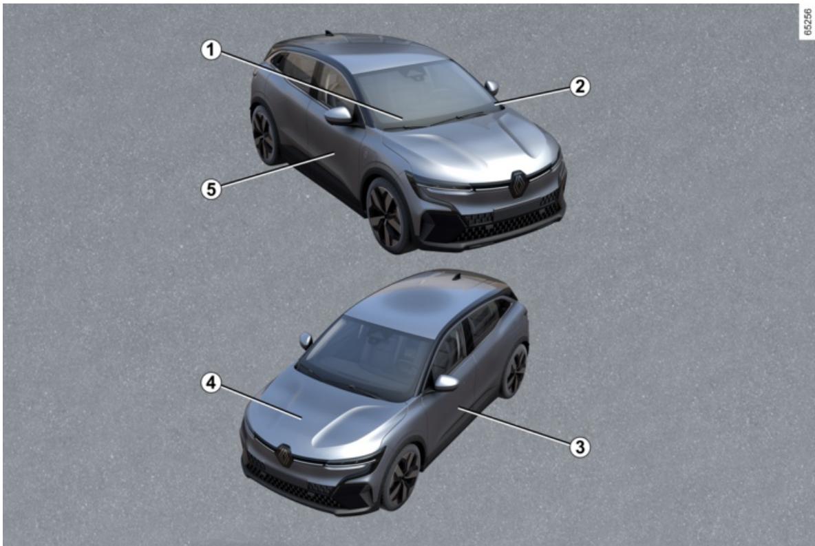 RENAULT Megane E-Tech 5 (2021) - L'IDENTIFICATION DU VEHICULE - ÉTIQUETTÉS - 1