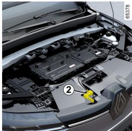 RENAULT Megane E-Tech 5 (2021) - Déverrouillage de sécurité du capot - 1