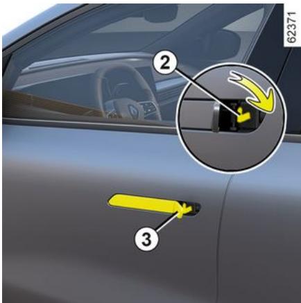 RENAULT Megane E-Tech 5 (2021) - Utilisation de la clé intégrée à la carte - 1