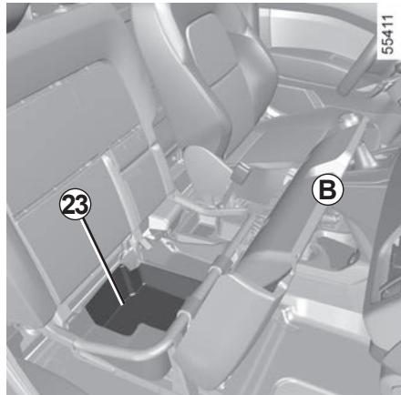 RENAULT Kangoo E-TECH ELECTRIQUE (2021-2024) - Rangement 23 sous assise passager avant - 1
