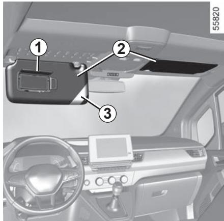 RENAULT Kangoo E-TECH ELECTRIQUE (2021-2024) - PARE-SOLEIL, MIROIRS, POIGNÉE DE MAINTIEN - 1