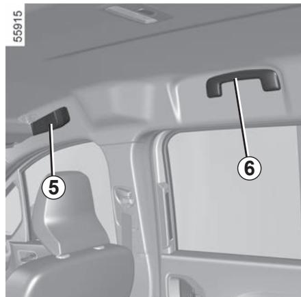 RENAULT Kangoo E-TECH ELECTRIQUE (2021-2024) - Poignées de maintien avant 5 et arrirée 6 - 2