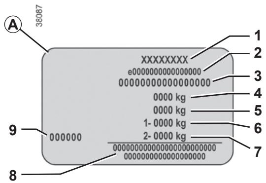 RENAULT Kangoo E-TECH ELECTRIQUE (2021-2024) - PLAQUES D'IDENTIFICATION VEHICULE - 3
