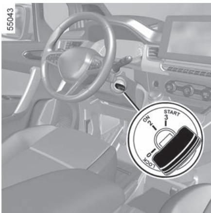 RENAULT Kangoo E-TECH ELECTRIQUE (2021-2024) - DÉMARRAGE, ARRÊT DU MOTEUR : vehicule avec clé - 1