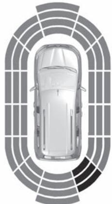 RENAULT Kangoo E-TECH ELECTRIQUE (2021-2024) - Localisation des détecteurs à ultrasons 1 - 2