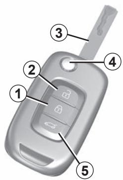 RENAULT Kangoo E-TECH ELECTRIQUE (2021-2024) - CLÉ, TÉLECOMMANDE À RADIOFRÉQUENCY : généralités (1/2) - 1