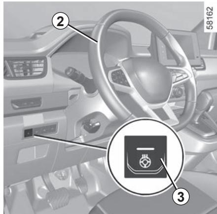 RENAULT Kangoo E-TECH ELECTRIQUE (2021-2024) - Réglage en hauteur et en profondeur du volant - 2