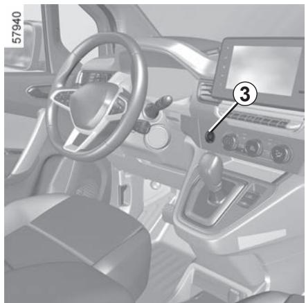 RENAULT Kangoo E-TECH ELECTRIQUE (2021-2024) - DÉMARRAGE, ARRÊT DU MOTEUR : vehicule avec carte (2/3) - 1