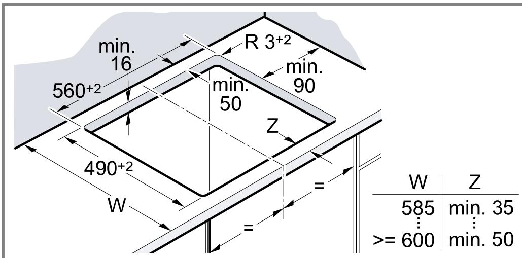 BOSCH PKE611CA8E - Préparation du meuble - 1