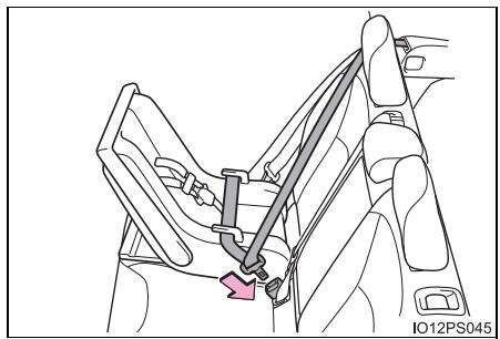 TOYOTA Prius (2018) - Dispositif de retenue pour enfants fixé avec une ceinture de sécurité - 2