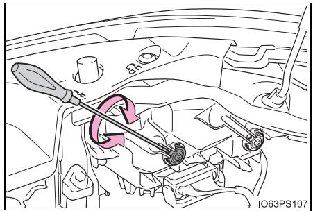 TOYOTA Prius (2018) - Réglage de la portée des phares - 2
