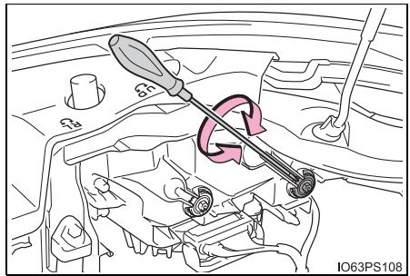 TOYOTA Prius (2018) - Réglage de la portée des phares - 1