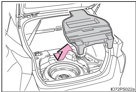 TOYOTA Prius (2018) - Sortie du pneu de secours - 1