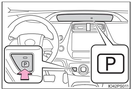 TOYOTA Prius (2018) - ■ Lorsque vous passez en position de changement de vitesse P - 1