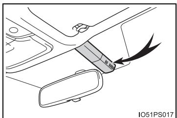 TOYOTA Prius (2018) - ■ Capteur d'humidité (si le véhicule en est doté) - 1
