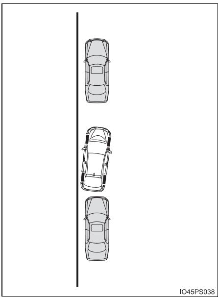 TOYOTA Prius (2018) - - Utilisation du mode d'aide à la sortie d'un stationnement en parallèle - 2