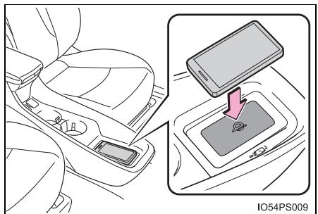 TOYOTA Prius (2018) - ■ Utilisation du chargeur sans fil - 2