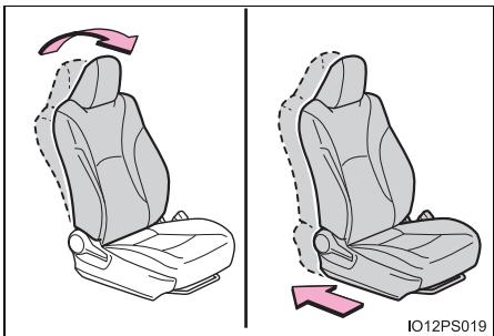 TOYOTA Prius (2018) - Lorsque vous installez un dispositif de retenue pour enfants sur le siège du passager avant - 1