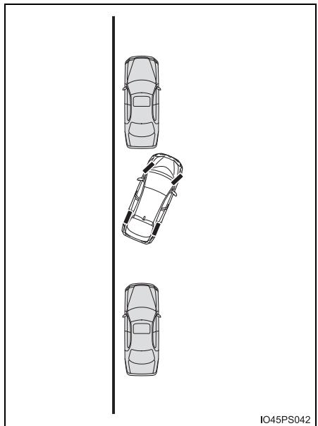 TOYOTA Prius (2018) - - Utilisation du mode d'aide à la sortie d'un stationnement en parallèle - 3
